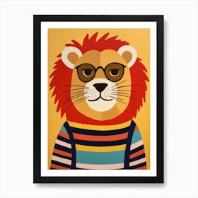 Little Lion 7 Wearing Sunglasses Art Print