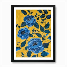 Beautiful Blue Flowers - city wall art, colorful wall art, home decor, minimal art, modern wall art, wall art, wall decoration, wall print colourful wall art, decor wall art, digital art, digital art download, interior wall art, downloadable art, eclectic wall, fantasy wall art, home decoration, home decor wall, printable art, printable wall art, wall art prints, artistic expression, contemporary, modern art print Art Print