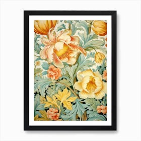 Victorian Floral Wallpaper 2 Art Print