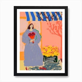 Flower Shopping Art Print