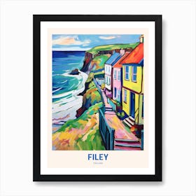 Filey England 2 Uk Travel Poster Art Print