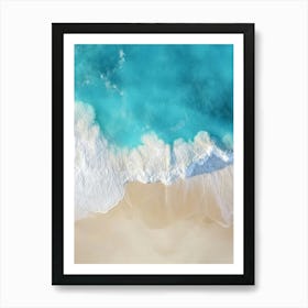 Aerial View Of A Beach 66 Art Print