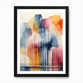 Abstract Watercolor Painting 38 Art Print