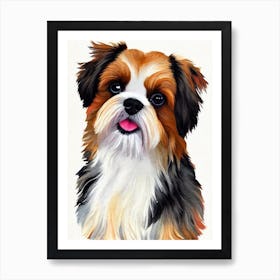 Shih Tzu 4 Watercolour Dog Art Print