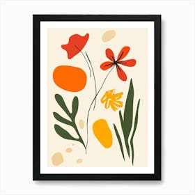 Abstract Flower Painting 8 Art Print