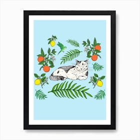 Citrus Cats Art Print