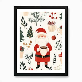 Christmas Santa 1 Art Print