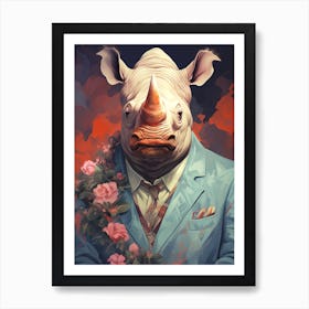 Rhinoceros 1 Art Print