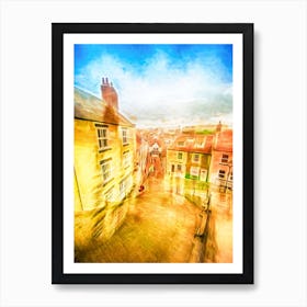 The Bottom Of The Stairs Art Print