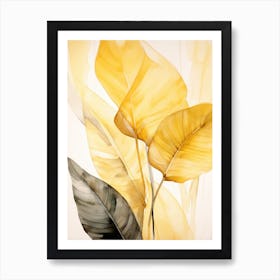 Yellow Leaves Art Print