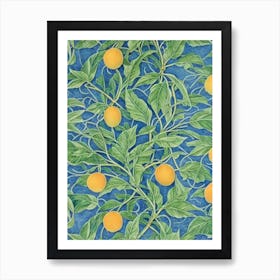 Mango Vintage Botanical Fruit Art Print