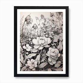 Garden Of Flowers Art Print