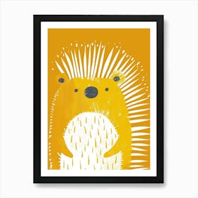 Yellow Porcupine 2 Art Print