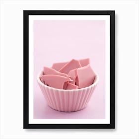 Pink Ruby Chocolate Bars Art Print