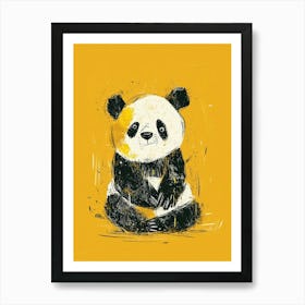Yellow Panda 7 Art Print