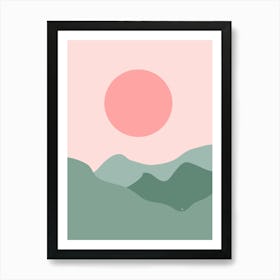 Pastel Sunset Sunrise Art Print