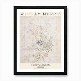 Liberty Print William Morris Wild Tulip Art Print