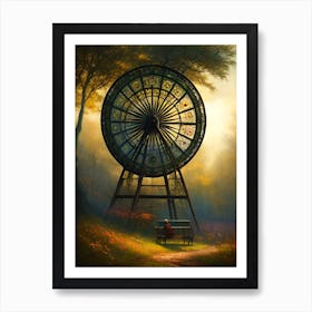 Spinning Wheel Art Print