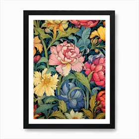 Floral Wallpaper 171 Art Print