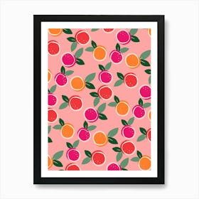 Sunset Citrus Symphony Art Print