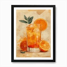 Orange Drink 20 Art Print