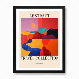 Abstract Travel Collection Poster Mauritania 2 Art Print