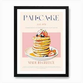 Pancake Mid Century Art Print