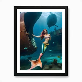 Mermaid -Reimagined 35 Art Print