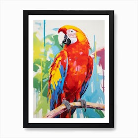 Colourful Bird Painting Macaw 4 Art Print