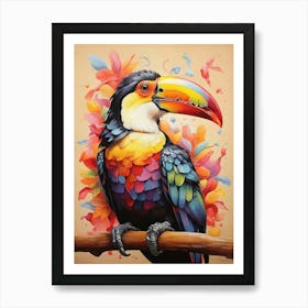 Rainbow Toucan Art Print Art Print