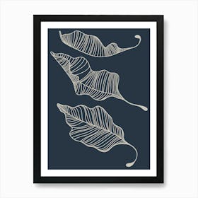 Drifting Leaves Art Print