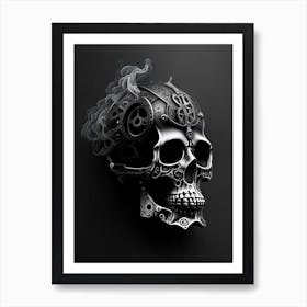 Skull Stream Punk 3  Art Print