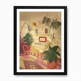 Bohemian Home Office Art Print