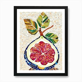 Fig Mosaic Art Print