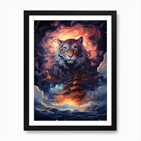 Tiger Ship Art Print