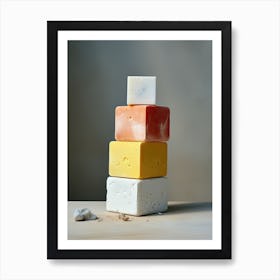 Stack Of Soap, Stone Art Art Print