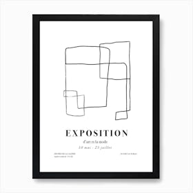 Art And Fashion Exhibition Art Print