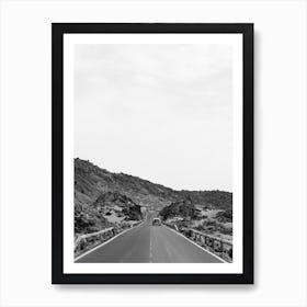 Road in Teide National Park, road, rocks, Canary Islands Art Print