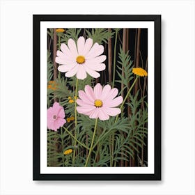 Flower Illustration Cosmos 1 Art Print