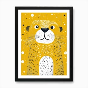 Yellow Sea Lion 1 Art Print