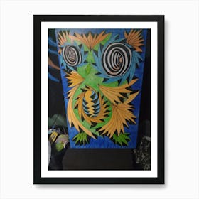 Psychedelic Owl Art Print