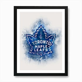 Toronto Maple Leafs Watercolor Art Print