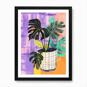 Monster Plants In A Pot Art Print