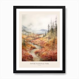 Autumn Forest Landscape Dovre National Park Norway 3 Poster Art Print