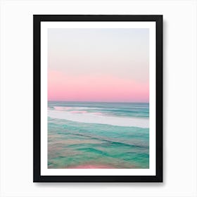 Greenmount Beach, Australia Pink Photography 2 Art Print