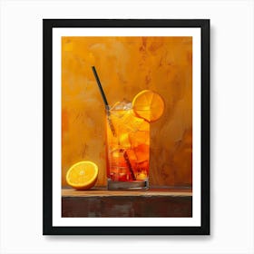 Aperol Spritz Orange 32 Art Print