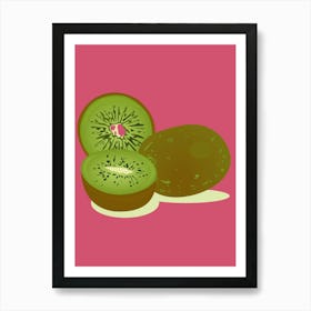 Kiwi Fruit Art Print