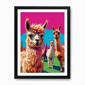Llamas 2 Art Print