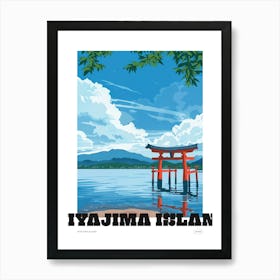 Miyajima Island Japan 2 Colourful Illustration Poster Art Print