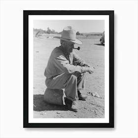 Untitled Photo, Possibly Related To Water Witch And Old Time Cowboy, Pie Town, New Mexico By Russell Lee Art Print